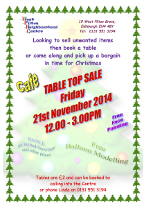 WPNC Table Top Sale A4 November 2014