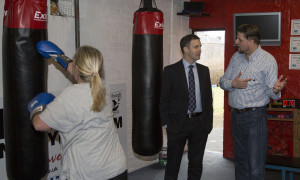 Justice Secretary visits Granton Youth Centre. (Picture: Alan Simpson)